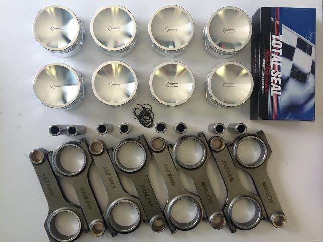 2011-24 5.0 Ford Coyote Upgraded Forged H Rods, Pistons & Rings - Click Image to Close